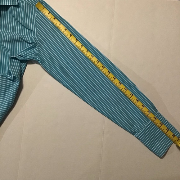 Ralph Lauren Black Label Women’s Button Up Shirt Striped Blue/White - Picture 6 of 10